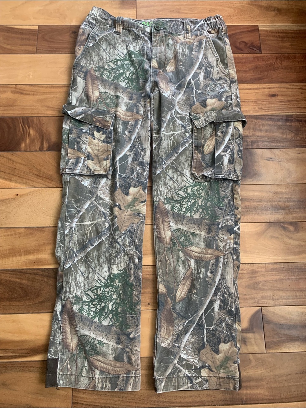 Realtree Camo Waistband with Bright Green Logo